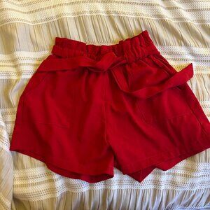 Red Streetwear Society Beach Style Shorts (L)